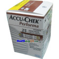 แผ่นตรวจน้ำตาล ACCU-CHEK Performa 25test แผ่นตรวจน้ำตาล ACCU-CHEK Performa 25test