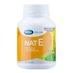 Nat E 400 IU กระปุกเหลือง (MEGA) ขนาด 30cap Nat E 400 IU กระปุกเหลือง (MEGA) ขนาด 30cap