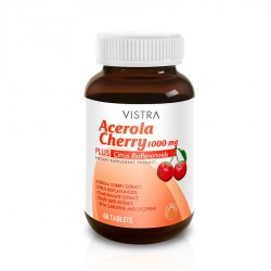 Vistra Acerola Cherry 1000mg ขนาด 60cap Vistra Acerola Cherry 1000mg ขนาด 60cap