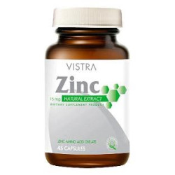 Vistra Zinc 15mg ขนาด 45cap Vistra Zinc 15mg ขนาด 45cap