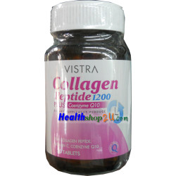 Vistra collagen Peptide 1300 Plus CoenzymeQ10 ขนาด 30เม็ด Vistra collagen Peptide 1300 Plus CoenzymeQ10 ขนาด 30เม็ด